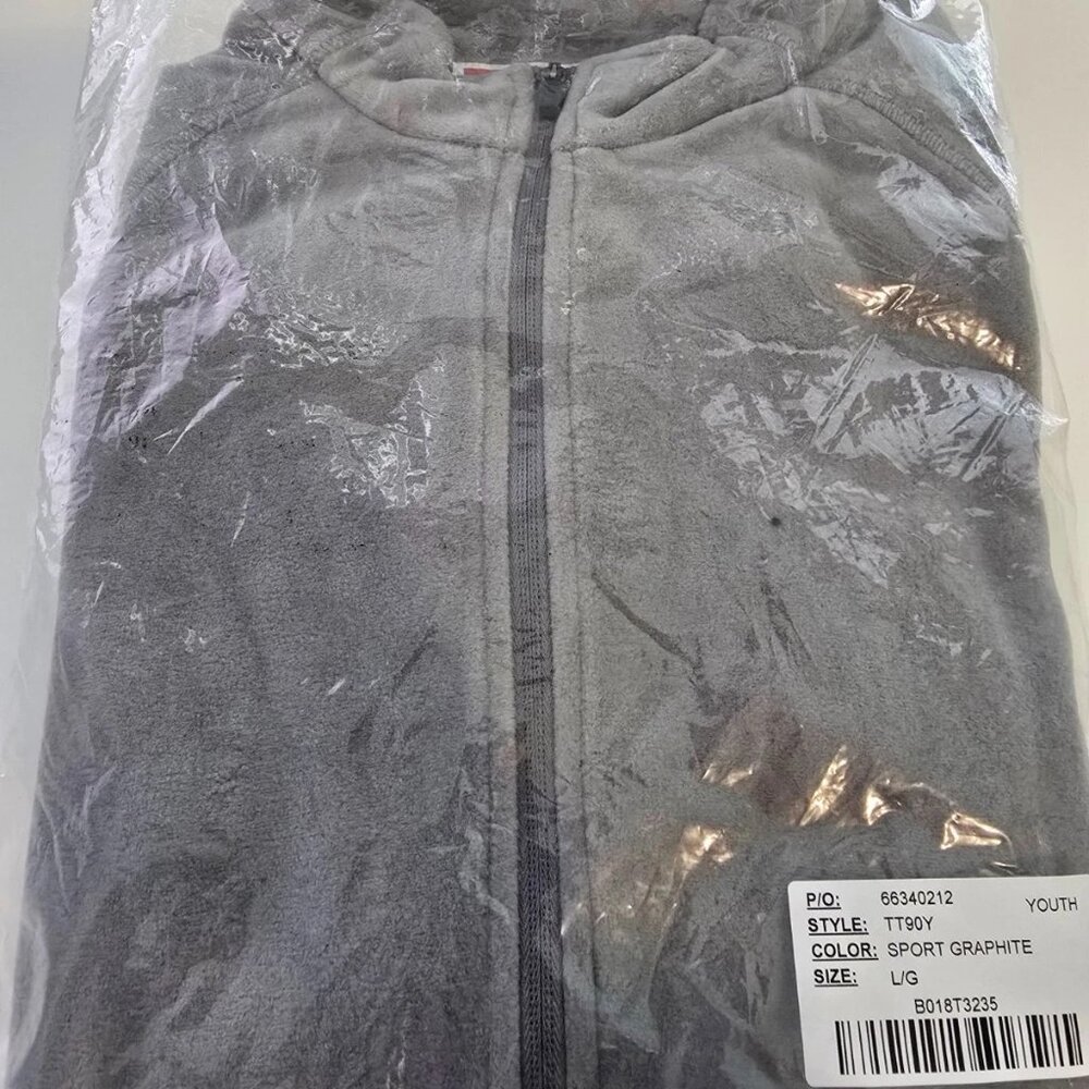 Team 365 TT90Y Youth Fleece Zip Up Jacket